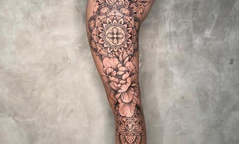 Brenda Gomes leva o prêmio da melhor tatuagem do evento na 2ª Tattoo Week Online