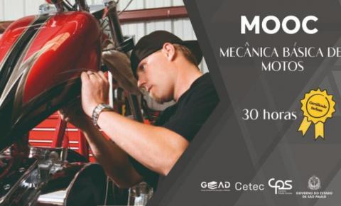Centro Paula Souza lança curso online gratuito de Mecânica de Motos